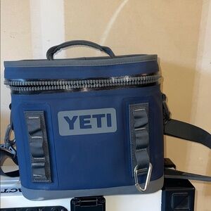 YETI Navy Blue Soft Cooler Hopper Flip
